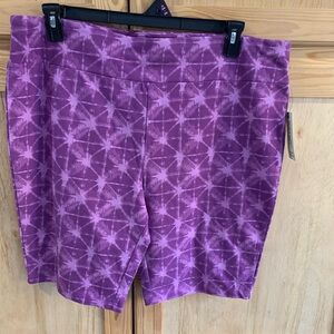 Terra & Sky Purple Geometric Women's Shorts